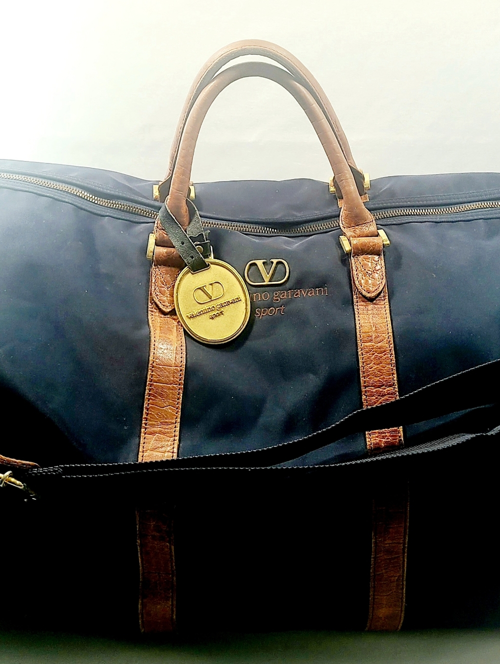 Valentino Garavani Canvas Leather Travel Bag XL